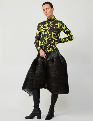 GABI JERSEY TOP IN ELECTRIC INGRID