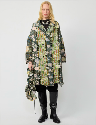 JOHAN HANDPLEATED COAT IN BRUNO