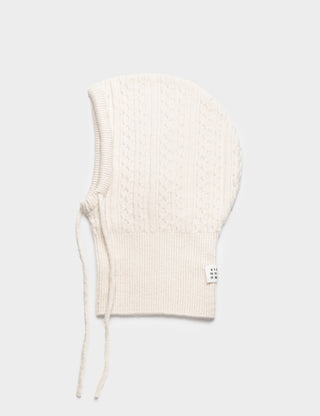 Cable-Knit Wool Balaclava