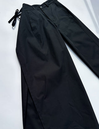 Cotton Trousers Black