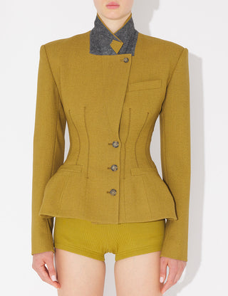 TAILORING WOOL BASQUE JACKET