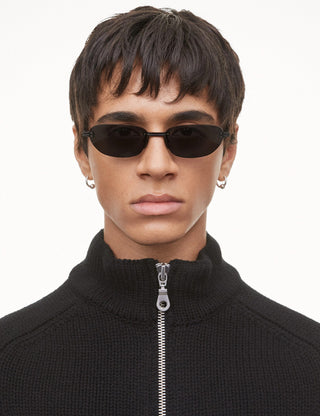 Rimless Oval Sunglasses