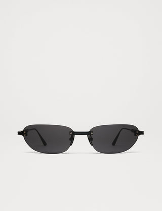 Rimless Oval Sunglasses
