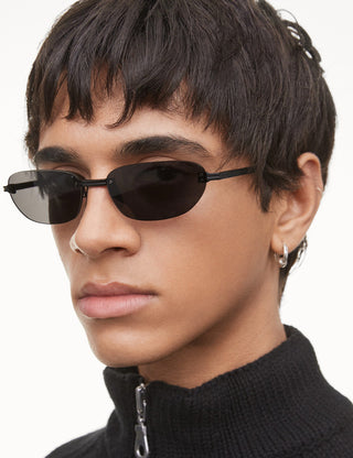 Rimless Oval Sunglasses