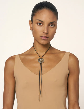 Blow Up Cord Bolo Tie