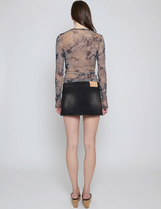 Dune Wash Mesh Long Sleeve Top