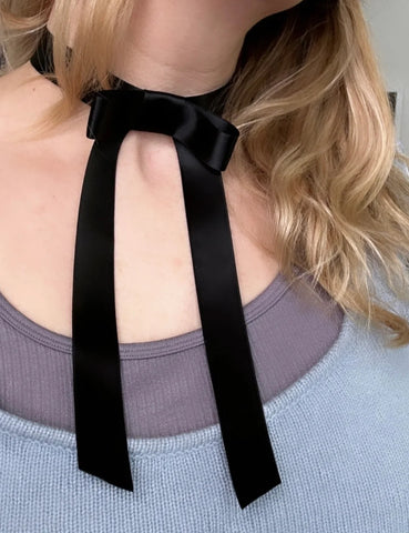 Ribbon Choker Necklace (Multiple Colors)