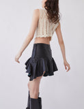 Betty Leather Mini Skirt