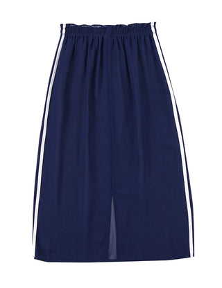 Sheer Navy Sporty Chiffon Skirt