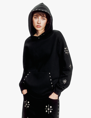 STUDDED HOODIE