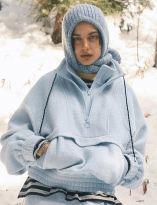 Trail Double Mockneck Sky