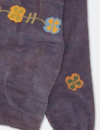 Purple Corduroy Polite Pullover