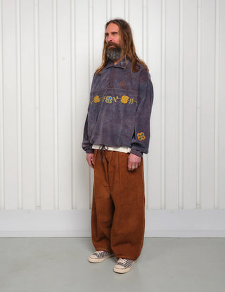 Purple Corduroy Polite Pullover