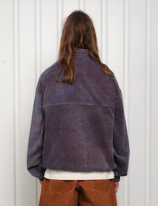 Purple Corduroy Polite Pullover