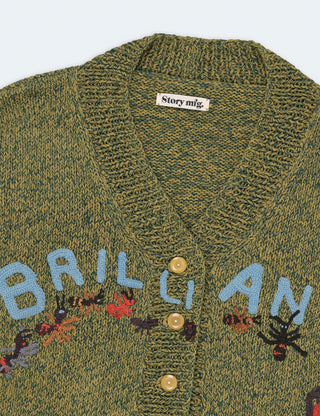 'Brill-I-Ant' Bulb Knit Cardigan