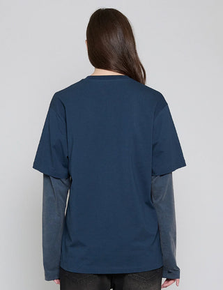 Navy Bedazzle Spider Long Sleeve Tee