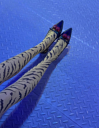 Roxana Tiger Tights Orange