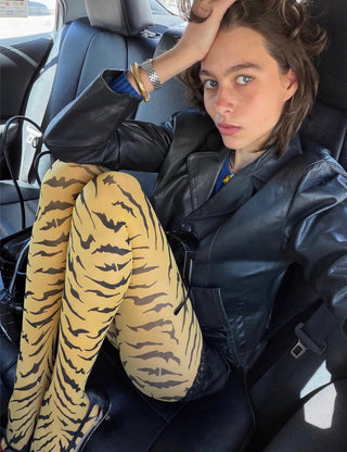 Roxana Tiger Tights Orange