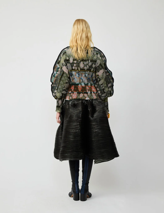 Radok Pleated Knit Pullover in Bruno