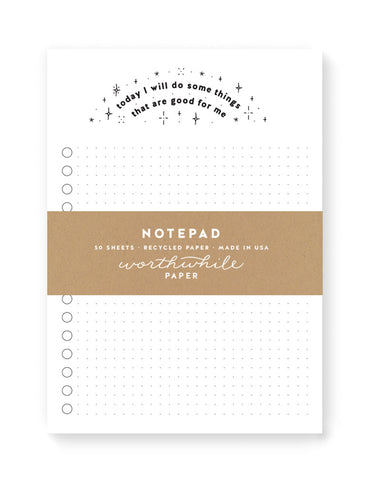 SELF CARE NOTEPAD