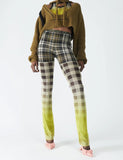 Mesh Pants Yellow Plaid