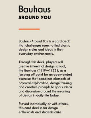 Bauhaus Around You Card Deck