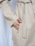 Belted Blazer Natural