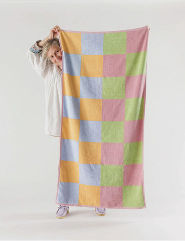 Bath Towel Stucco Multi-Check