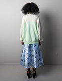 GUNVA SWEATSHIRT GREEN/CREME