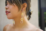 Glass + Sterling Silver Drop Earrings