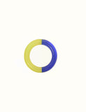 Two Tone Glass Ring Cobalt Green
