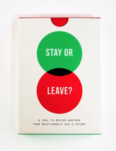 The School of Life Stay Or Leave Card Game
