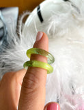 Two Tone Glass Ring